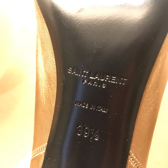 SAINT LAURENT GOLD BOOTIES - Picture 4 of 5